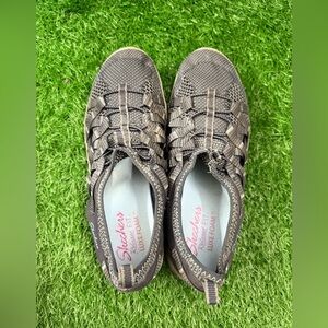 Skechers‎ Women's Reggae Fest Neap Webbing Trimmed Knit Fisherman Size 8